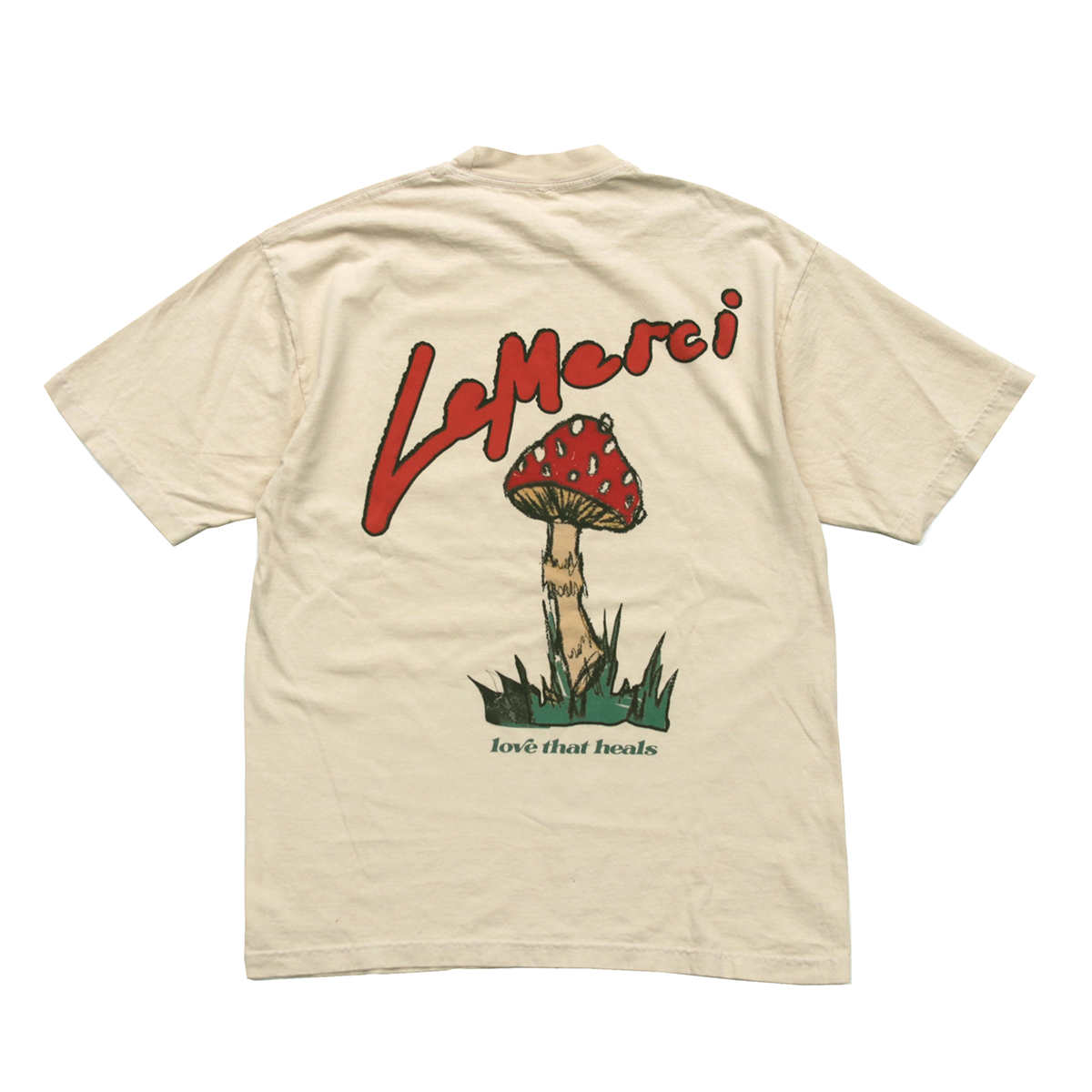 OFF WHITE MUSHROOM GRAPHIC TSHIRT