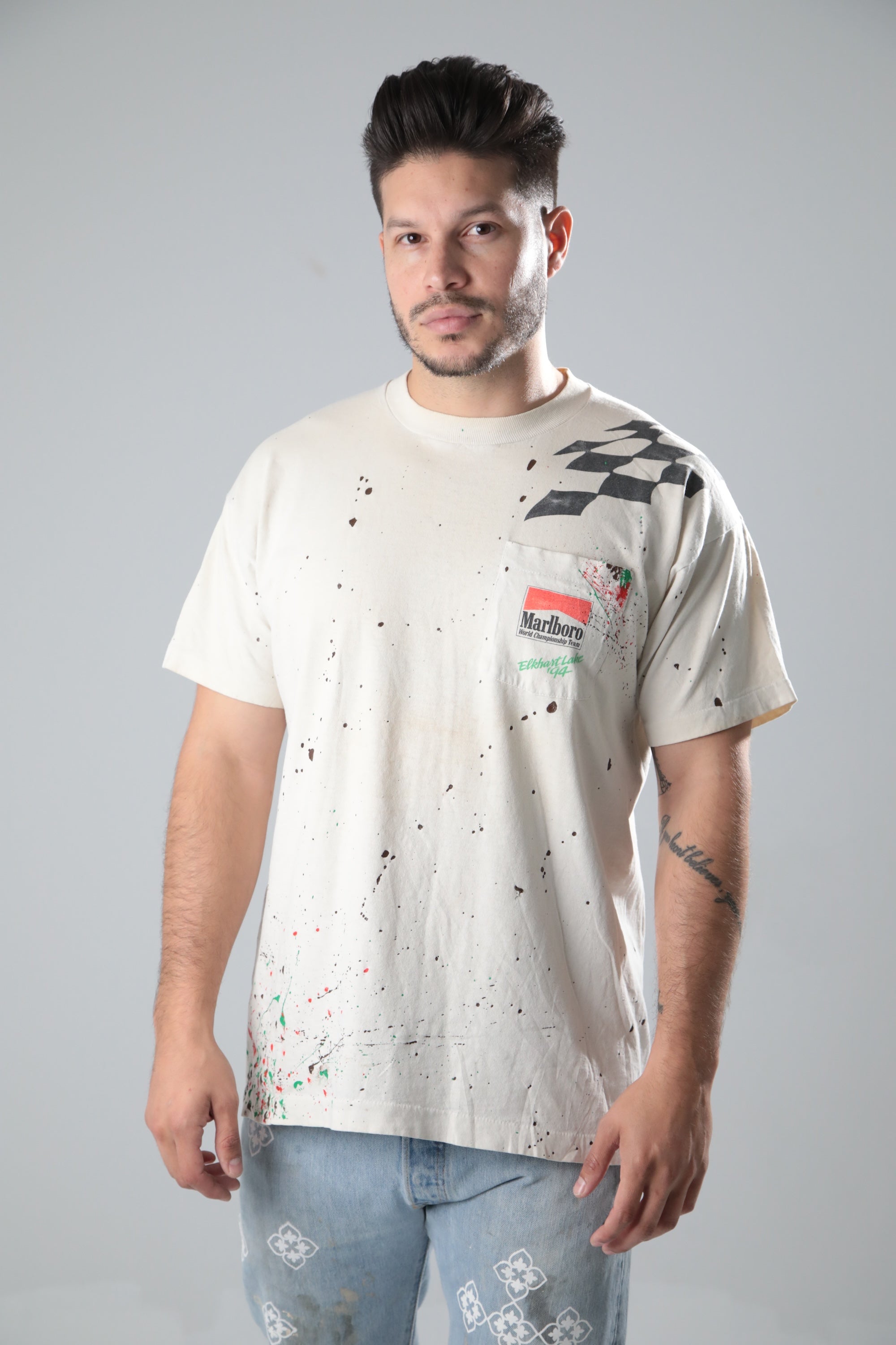 REWORKED RARE VINTAGE MARLBORO T-SHIRT – LEMERCI