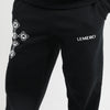 BLACK ESSENTIAL SWEATPANTS