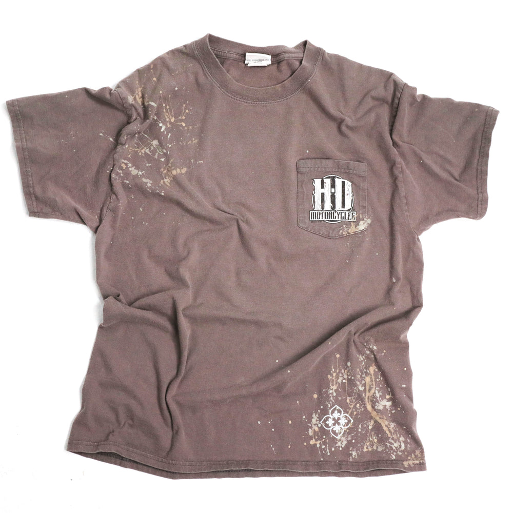 VINTAGE BROWN HARLEY DAVIDSON T-SHIRT