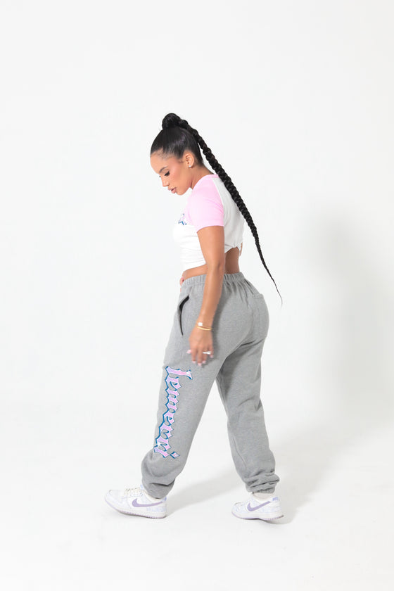 GREY Y2K SWEATPANTS