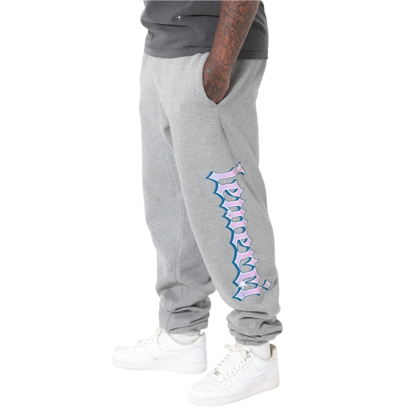 GREY Y2K SWEATPANTS